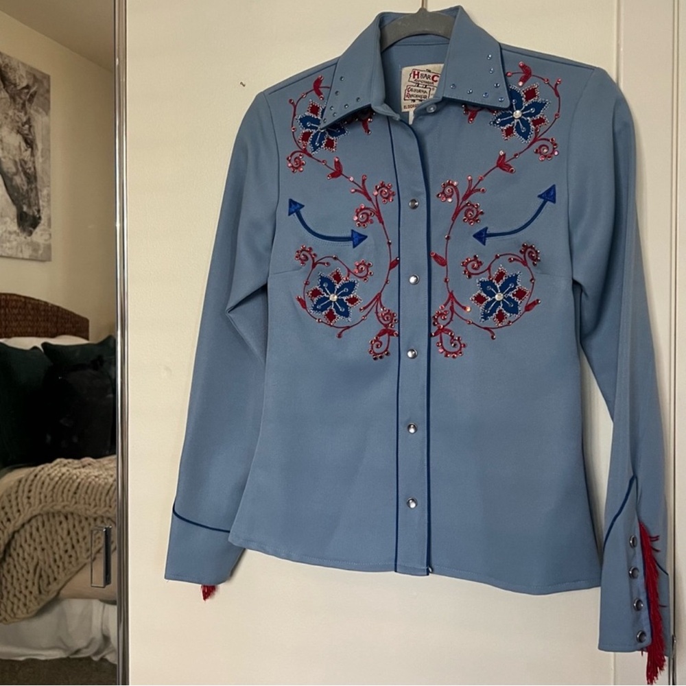 H Bar C Vintage Western Pearl Snap Shirt